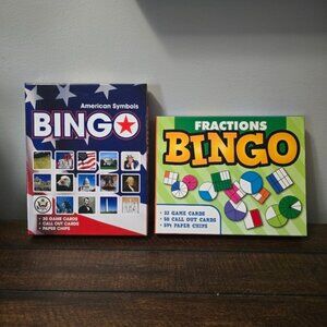 Bingo Fractions And American Symbols Games